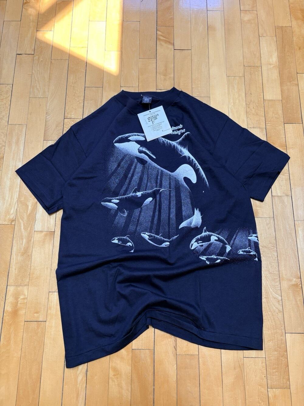 Vintage Orca Killer Whale Tee Edmunds Washington Size XL With Tags Sherry's Best